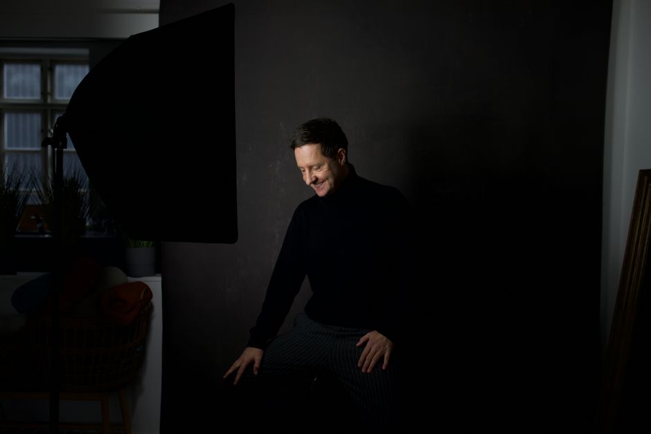 Portrett av Erik Lien i studio